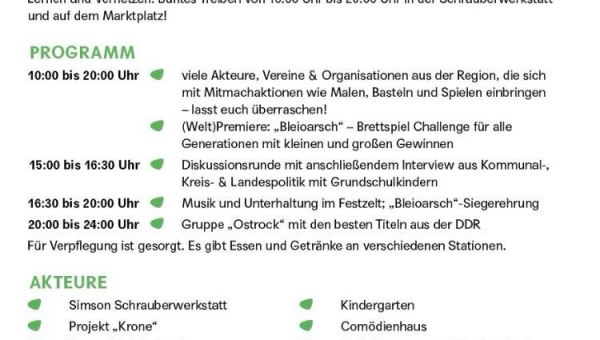 Freiwilligenagentur Wartburgkreis beim OPEN Neuland Festival in Schweina